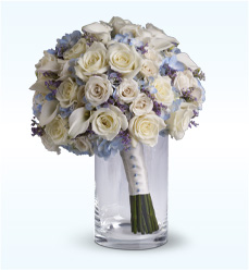 Blue and White Bridal bouquet